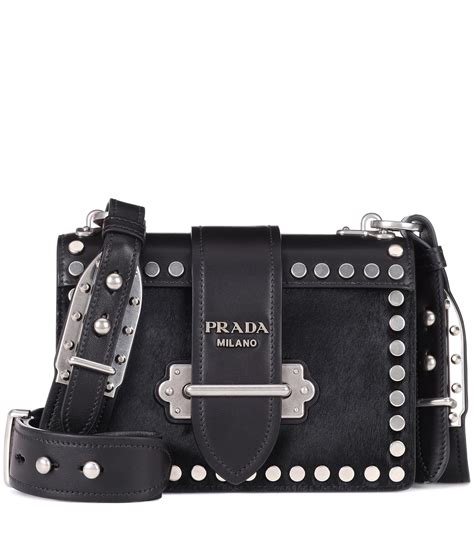 prada medium leather bag|prada cahier shoulder bag black.